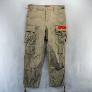 Empyre Pants Men's 30 Brown Brown Cargo Military Surplus Baggy Skater Adjustable